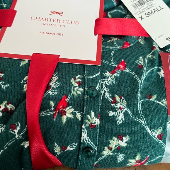 NWT Charter Club Green Pajama Set - Picture 2 of 2